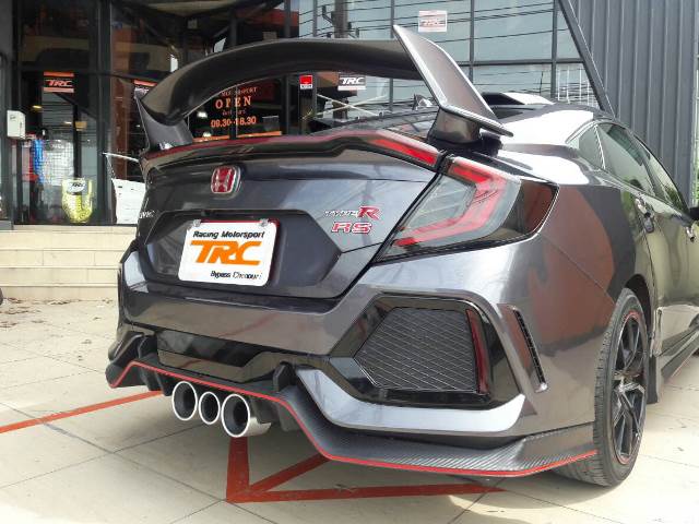 ชุดไฟท้าย CIVIC 2016 FC รุ่น Concept Car V2.0 LIGHT BAR สี SMOKE 3 ชิ้น ระบบไฟ Running